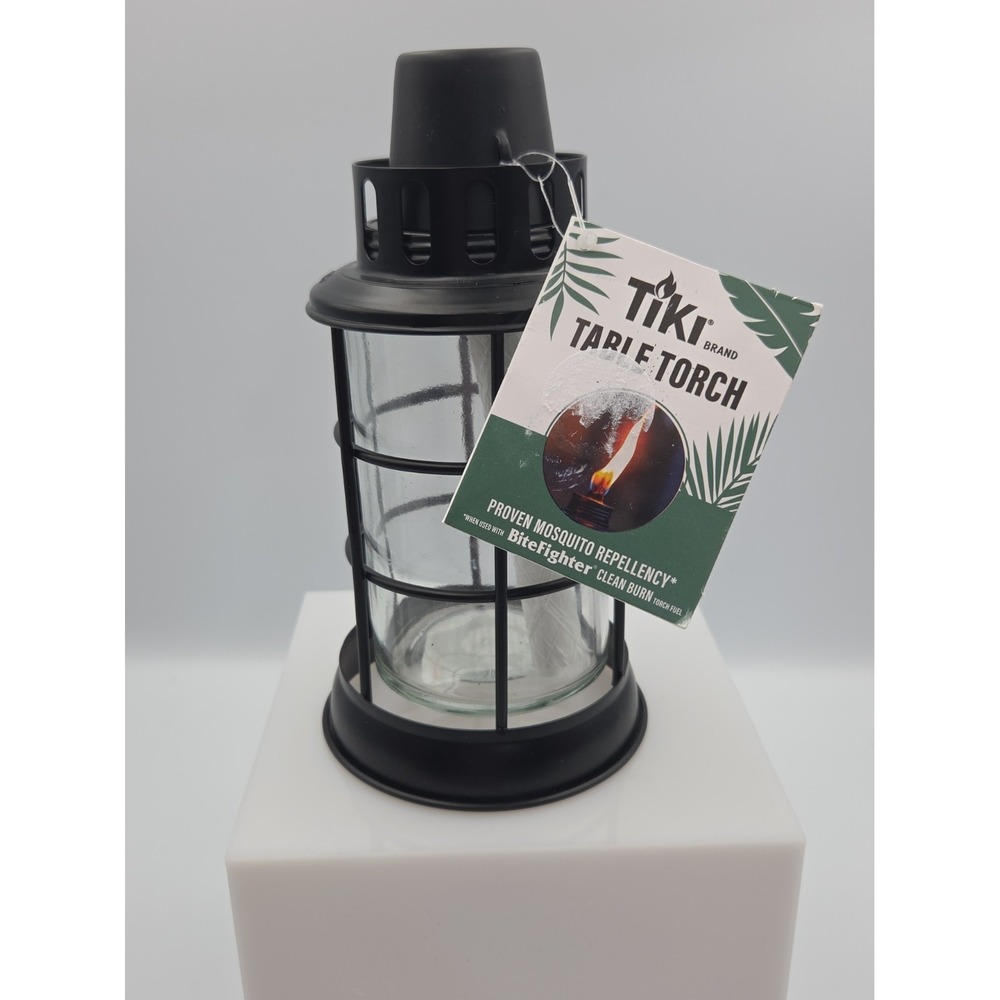 TIKI Table Torch Top Round Lighthouse Lantern NEW